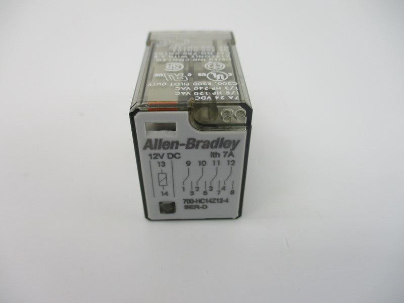 ALLEN BRADLEY 700-HC14Z12-4 SER. D 12VDC 7A (WH) NSMP