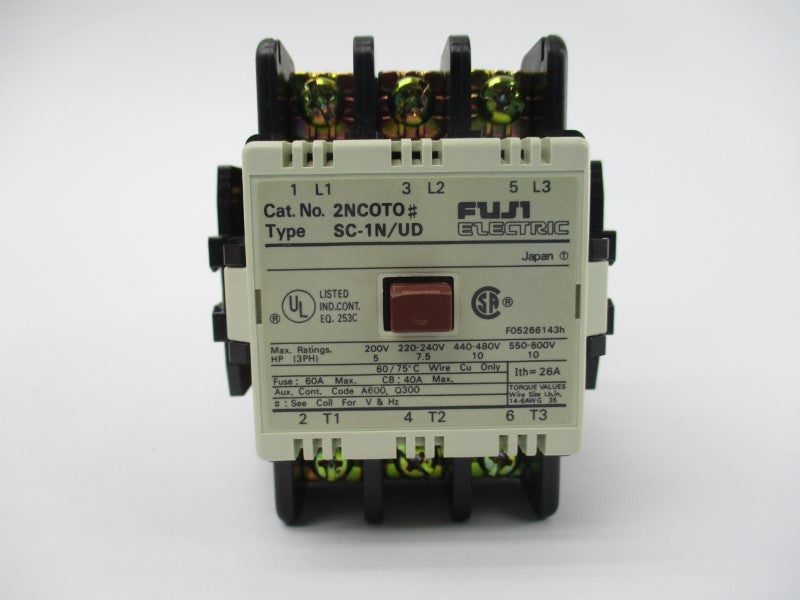 FUJI ELECTRIC 2NC0T0122 100-110/110-120V 60A NSMP