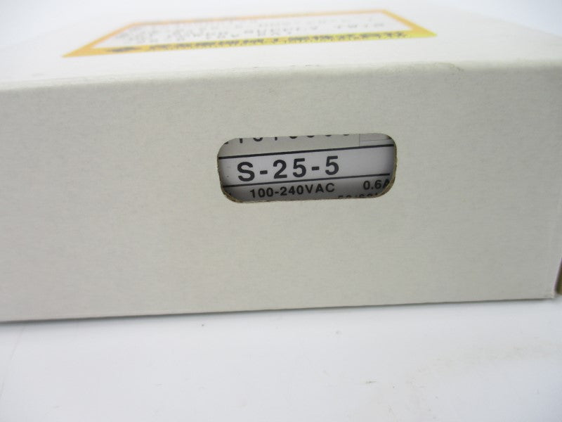 MEAN WELL S-25-5 100-240VAC 0.6A NSMP
