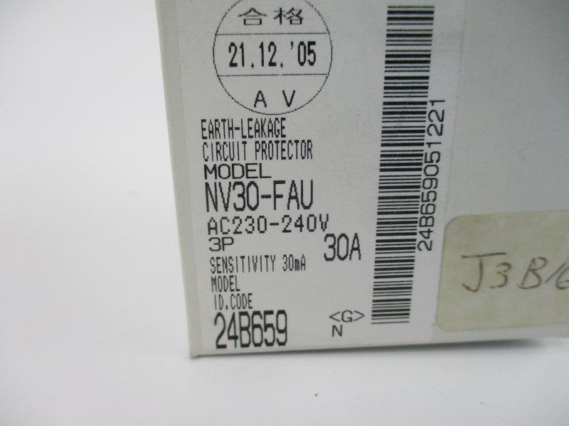 MITSUBISH NV30-FAU3P30A30 230-240VAC 30A NSMP
