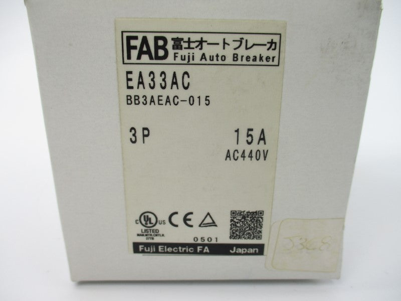 FUJI ELECTRIC EA33AC BB3AEAC-015 440VAC 15A NSMP