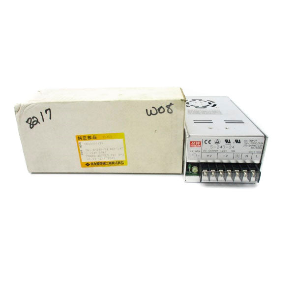 MEAN WELL S-240-24 100-120/200-240VAC 5.0/2.5A NSMP