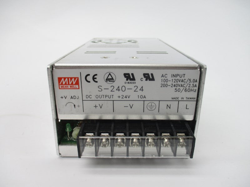 MEAN WELL S-240-24 100-120/200-240VAC 5.0/2.5A NSMP
