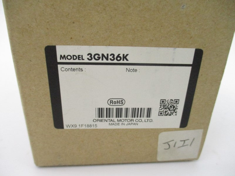 ORIENTAL MOTOR 3GN36K NSMP