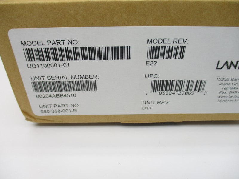 LANTRONIX UD1100001-01 080-358-001-R 9-24VAC REV. D11 NSMP