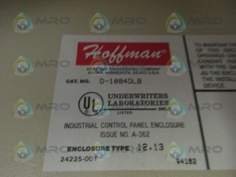 HOFFMAN D-1084DLB UNMP