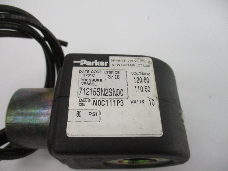 PARKER 71215SN2SN00N0C111P3 110/120V 80PSI 3/16" NSNP