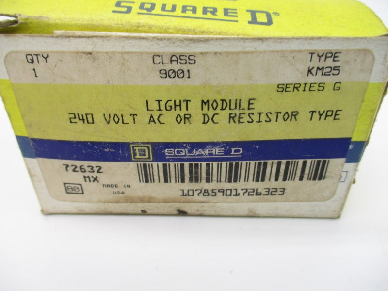 SQUARE D 9001KM25 SER. G 240VAC-DC NSMP