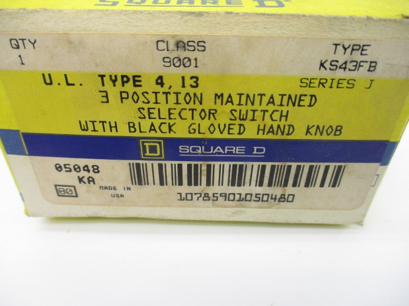 SQUARE D 9001KS43FB SER. J NSMP