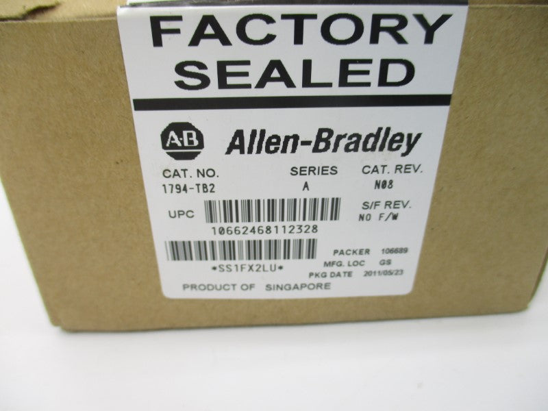 ALLEN BRADLEY 1794-TB2 SER. A 125VDC/AC 10A REV. A01 NSMP
