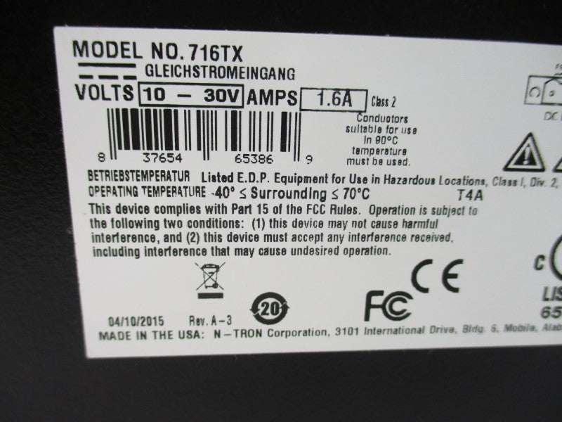 N-TRON 716TX 10-30V 1.6A NSNP