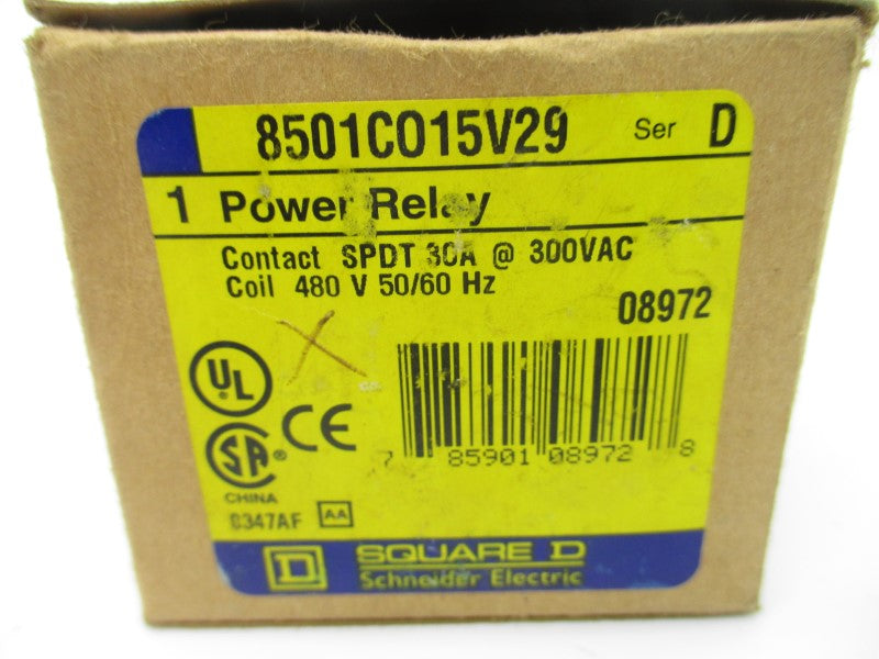 SQUARE D 8501CO15V29 SER. D 480V 30A NSMP