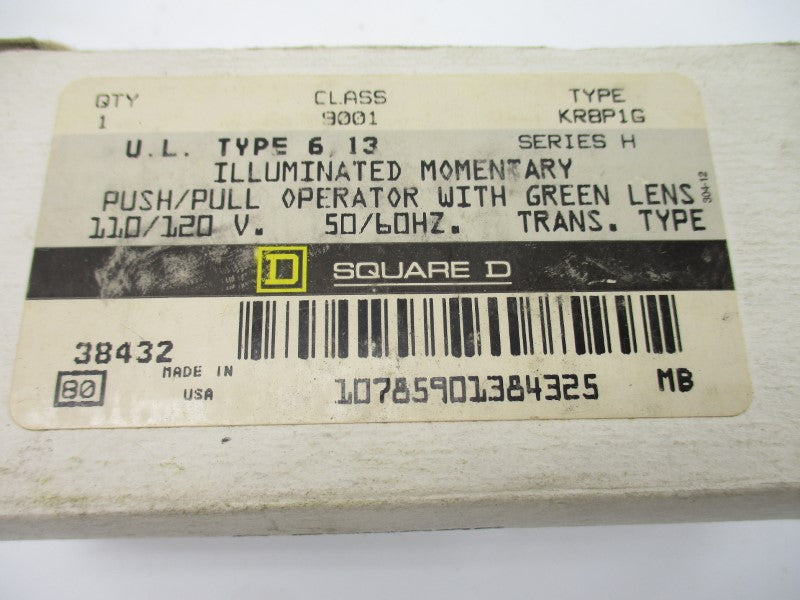 SQUARE D 9001KR8P1G SER. H 110-120V (AS PICTURED) NSMP