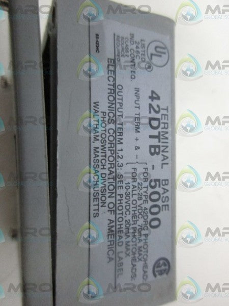 INDUSTRIAL SPARE PART 42DTB-5000 TERMINAL BASE UNMP