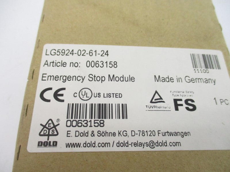 DOLD LG5924-02-61-24 0063158 230VAC 3A NSMP