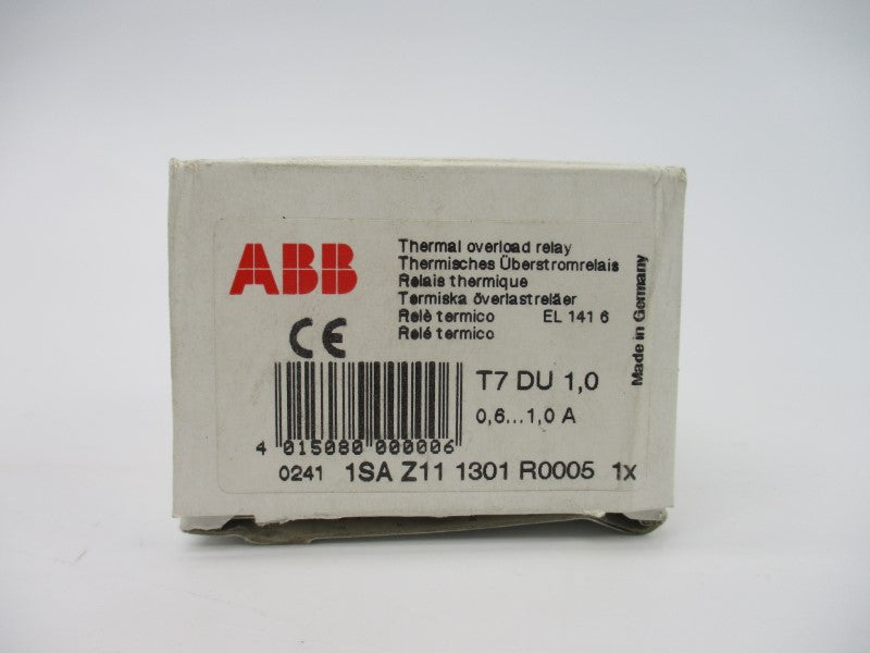 ABB T7DU1,0 1SAZ111301R0005 240/600VAC 0.6-1.0A NSMP