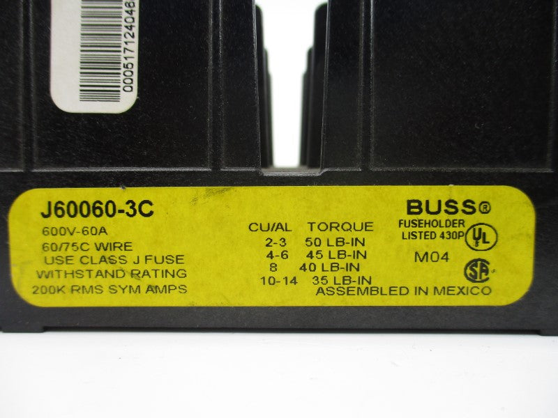 BUSSMANN J60060-3C 600V 60A NSNP