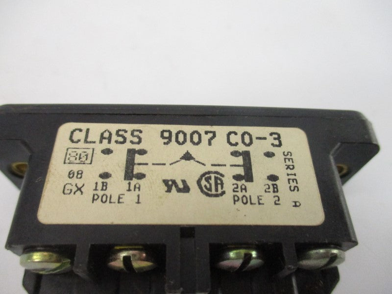 SQUARE D 9007CO-3 SER. A 600VAC 10A NSNP
