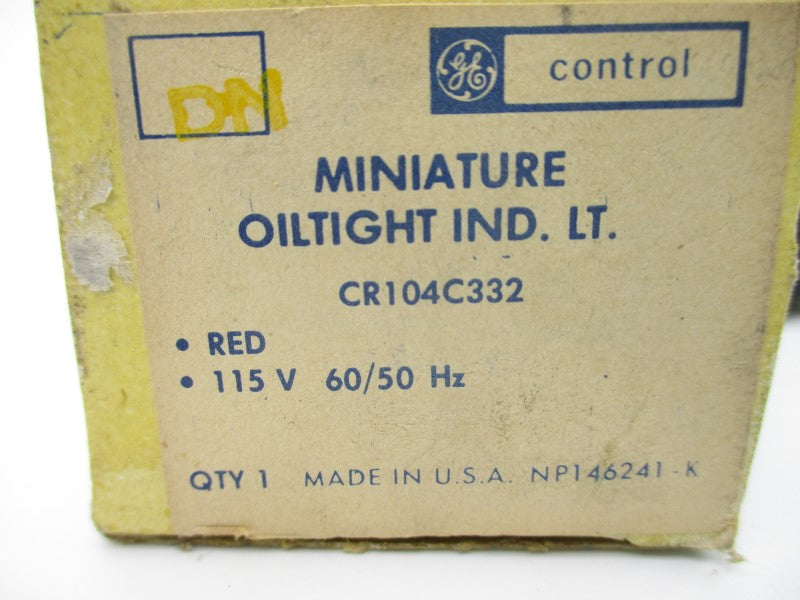 GENERAL ELECTRIC CR104C332 115V NSMP