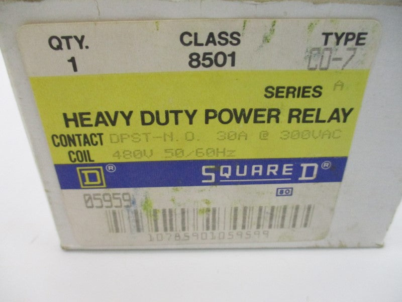 SQUARE D 8501CO-7 SER. A 480V 30A NSMP