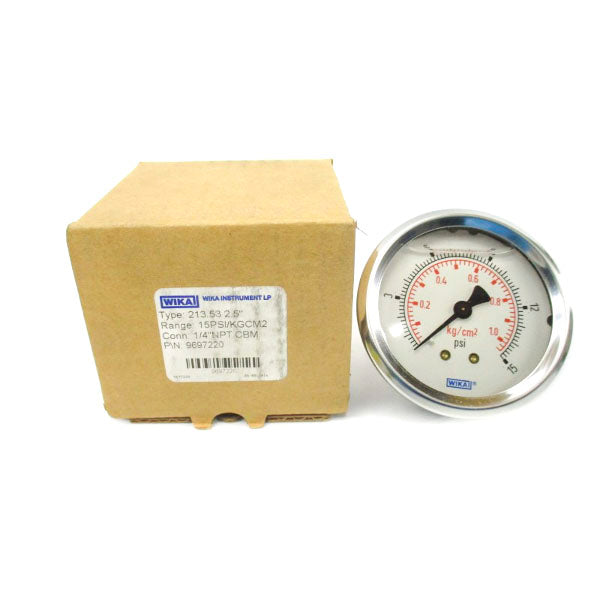 WIKA 9697220 15PSI 1/4" NSMP