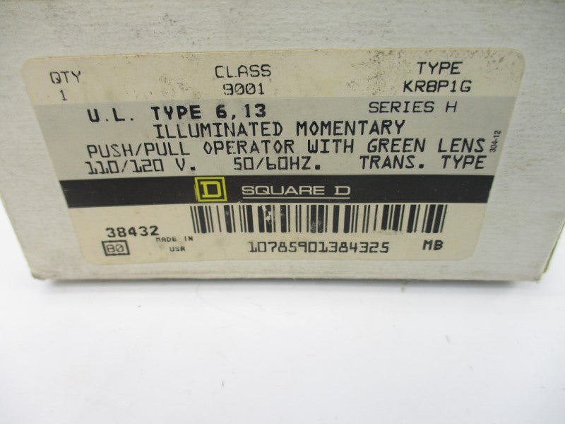 SQUARE D 9001KR8P1G SER. H 110-120V NSMP