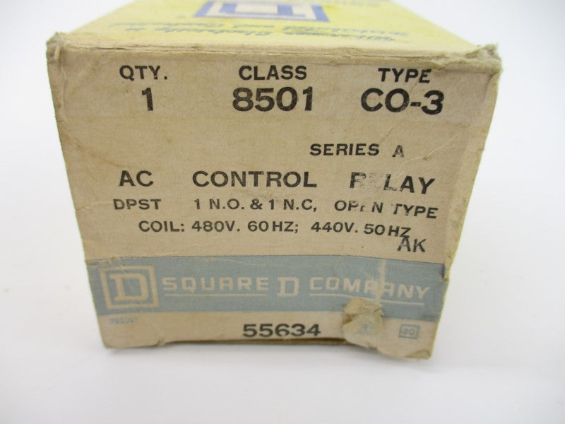 SQUARE D 8501CO-3 SER. A 440/480V 10A NSMP