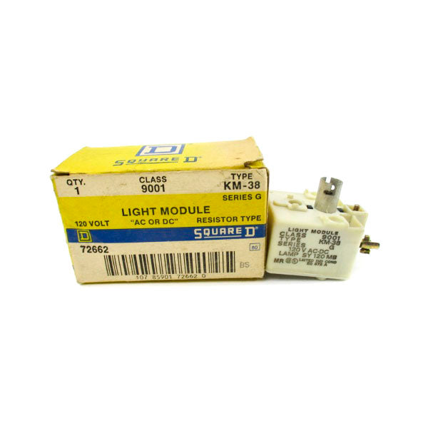 SQUARE D 9001KM-38 SER. G 120VAC/DC (NO BULB) NSMP
