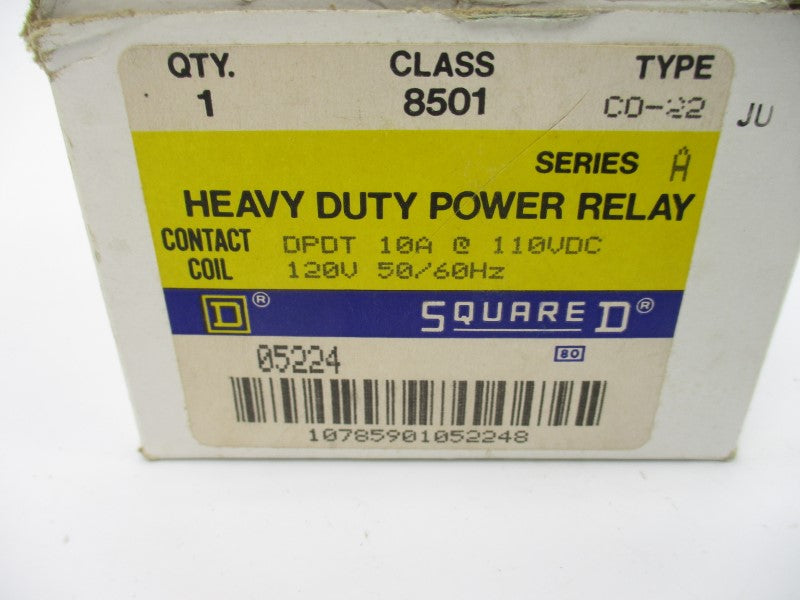 SQUARE D 8501CO-22 SER. A 120V 10A NSMP