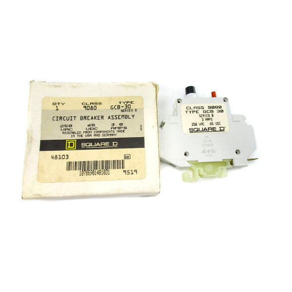 SQUARE D 9080GCB-30 SER. B 250VAC 3A NSMP