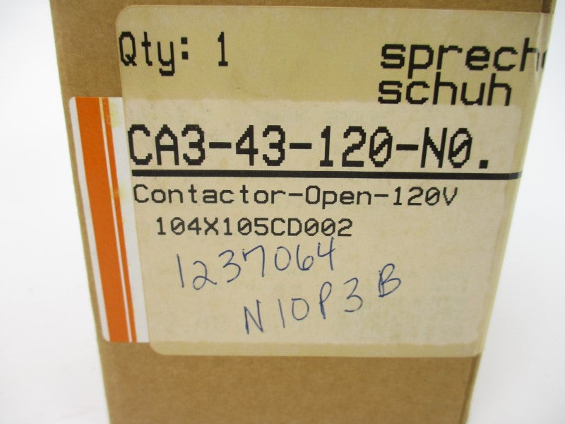 SPRECHER+SCHUH CA3-43-120-N0 110/120V 63A NSMP