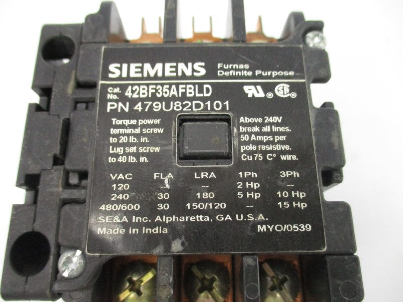 SIEMENS 42BF35AFBLD 479U82D101 110/120V 30A UNMP
