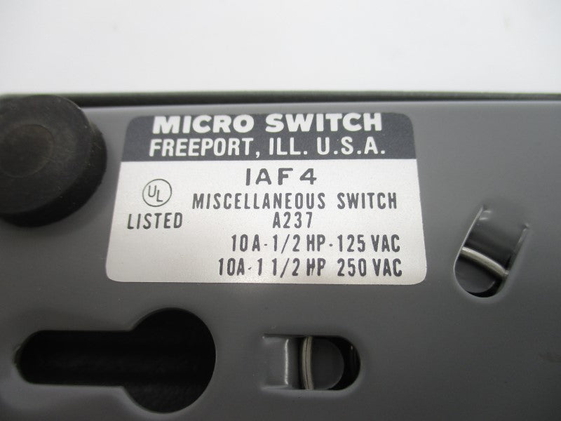 MIRCO SWITCH IAF4 125/250VAC 10A NSNP
