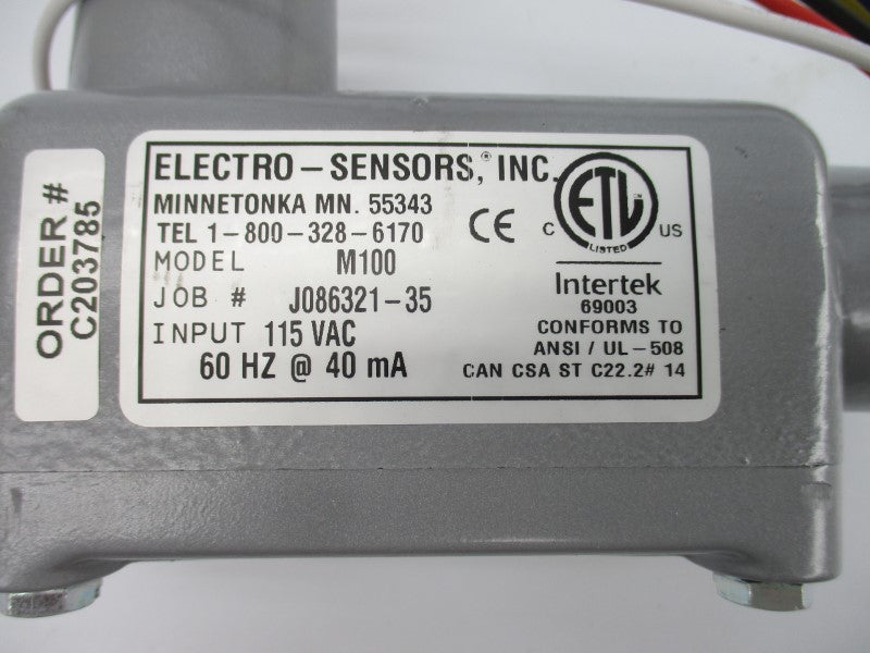 ELECTRO SENSORS M100 115VAC NSNP
