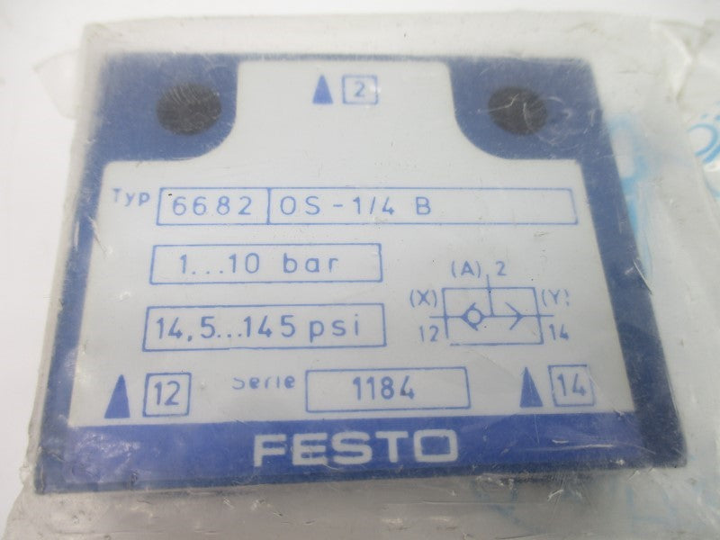 FESTO OS-1/4B 6682 14.5-145PSI NSMP