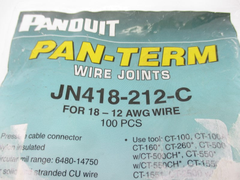 PANDUIT JN418-212-C (PKG OF 100) NSMP