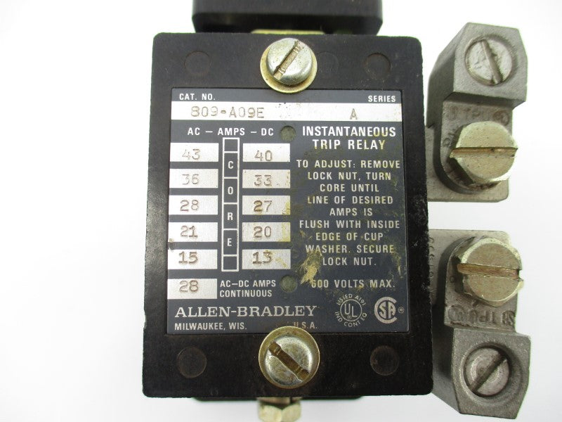 ALLEN BRADLEY 809-A09E SER. A 600V 28A NSNP