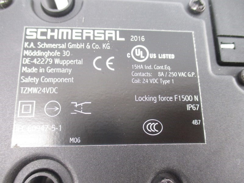 SCHMERSAL TZMW24VDC 24VDC 8A NSNP