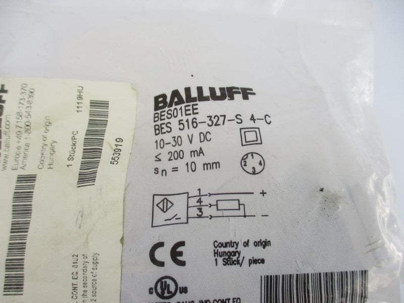 BALLUFF BES516-327-S4-C BES01EE 10-30VDC NSMP