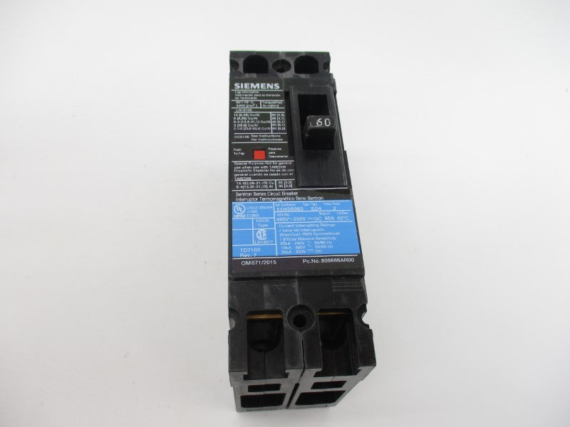 SIEMENS ED42B060L 480V 60A NSMP