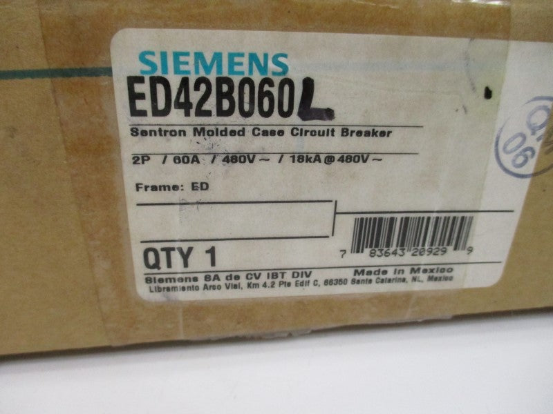 SIEMENS ED42B060L 480V 60A NSMP