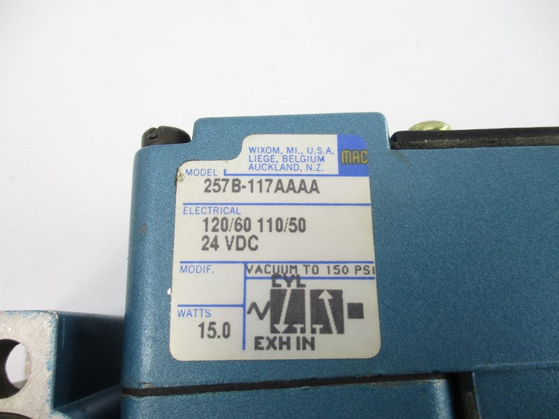 MAC 257B-117AAAA 110/120V 150PSI NSNP