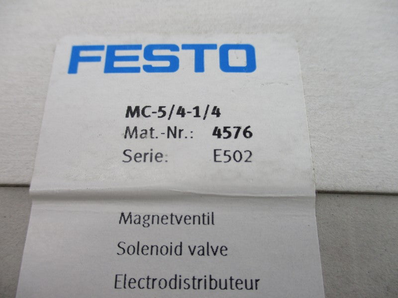 FESTO MC-5/4-1/4 4576 NSFS