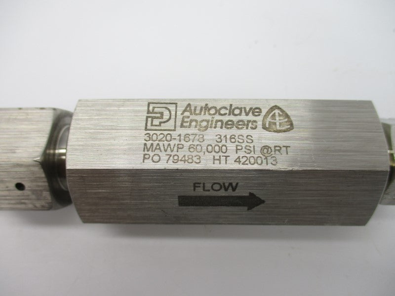 AUTOCLAVE ENGINEERS 3020-1678 60000PSI NSNP