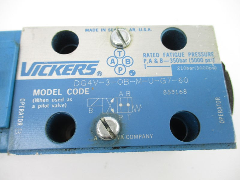 VICKERS DG4V3OBMUG760 859168 12VDC 5000PSI NSNP