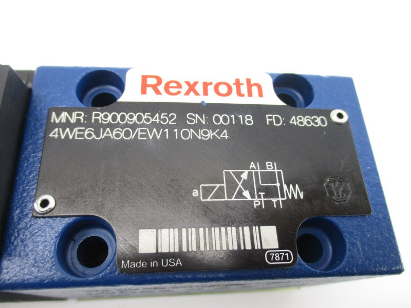 REXROTH 4WE6JA60/EW110N9K4 R900905452 110-120V NSNP