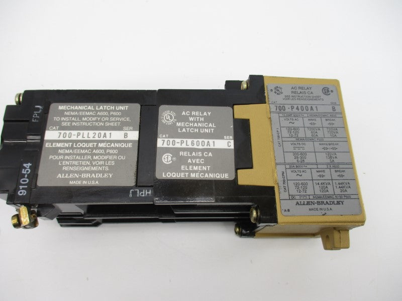 ALLEN BRADLEY 700-PL600A1 SER. C 110/115-120V 10A (AS PICTURED) NSNP