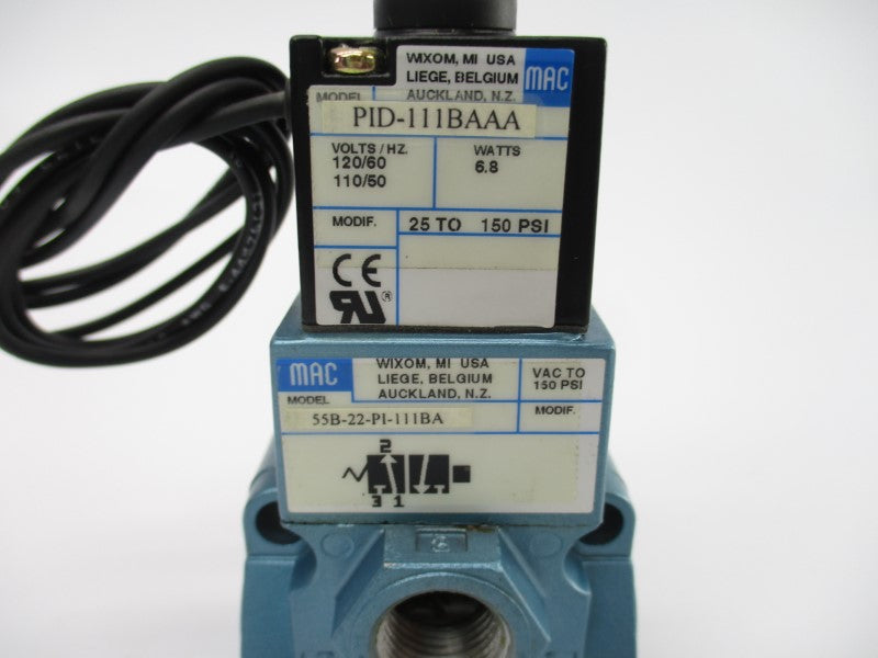 MAC 55B-22-PI-111BA 110/120V 25-150PSI NSNP