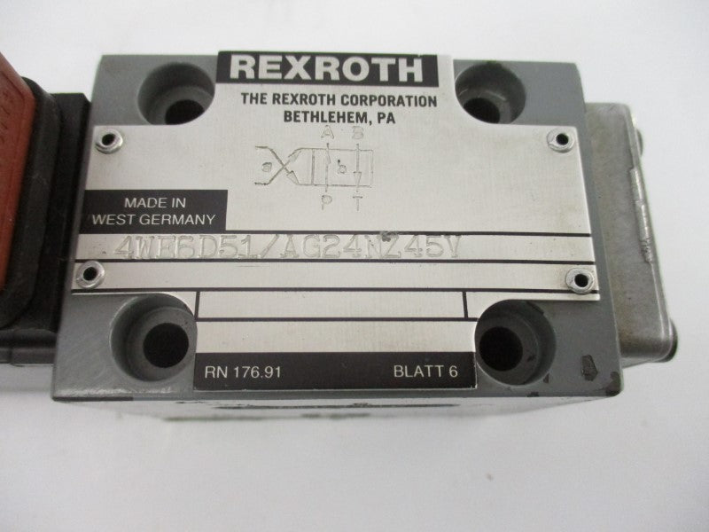 REXROTH 4WE6D51/AG24NZ45V 24VDC NSNP