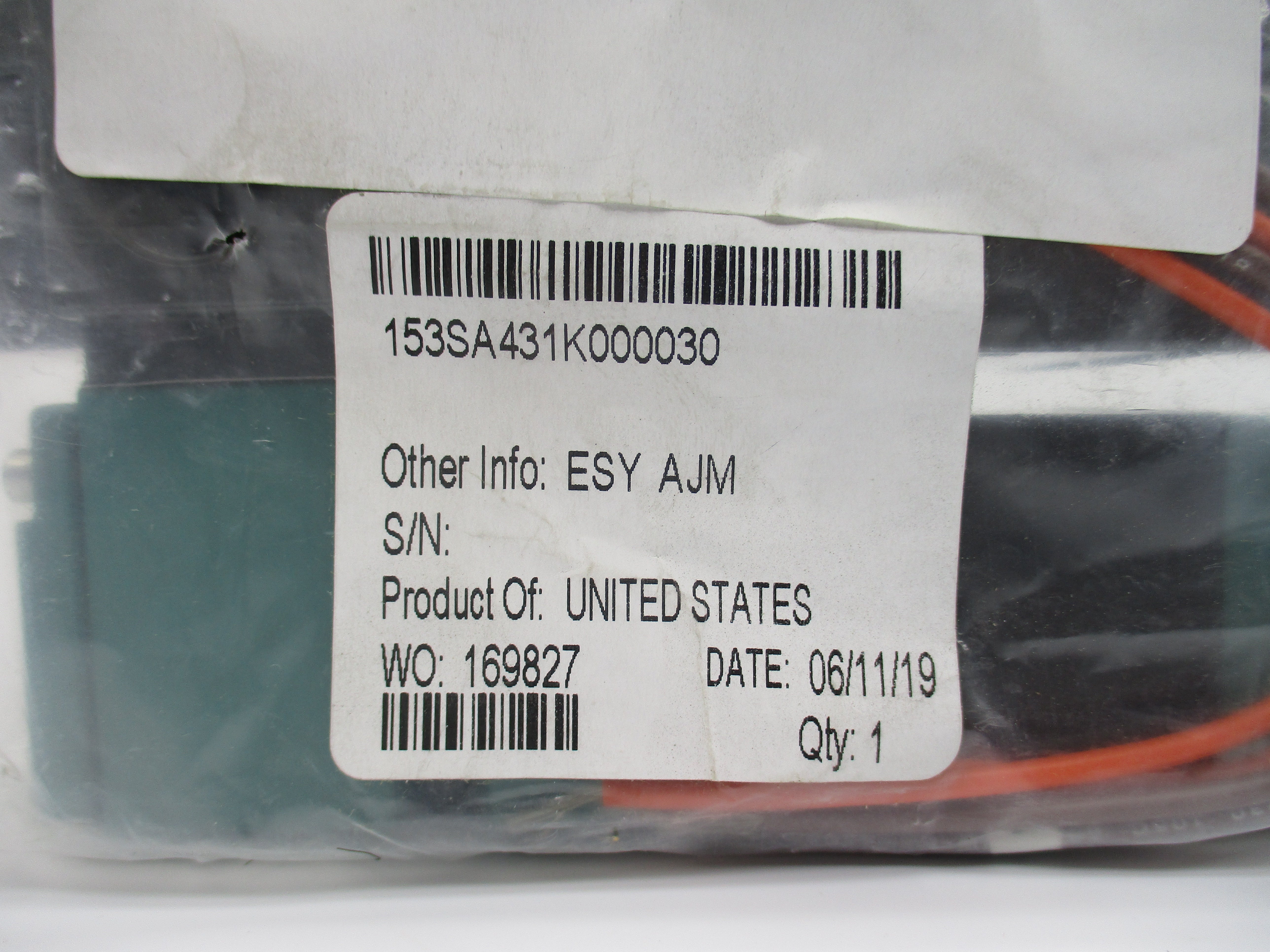 NUMATICS 153SA431K000030 110-120V .12A 150PSI NSMP